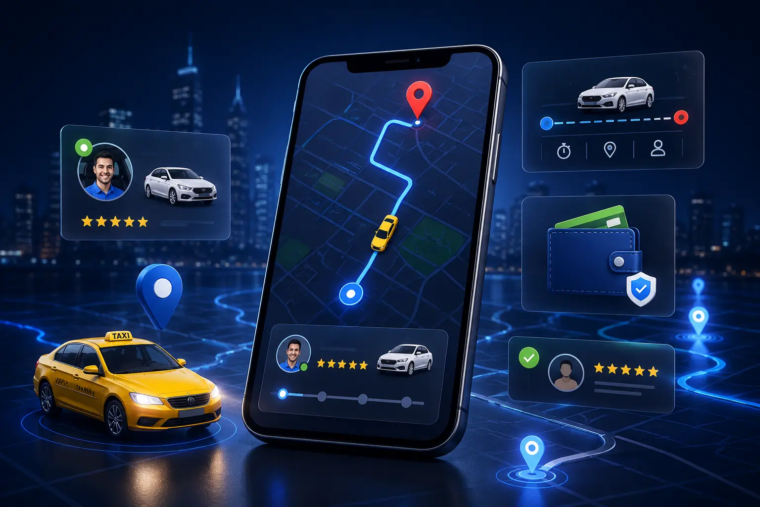Ride App logistics and transport banner image